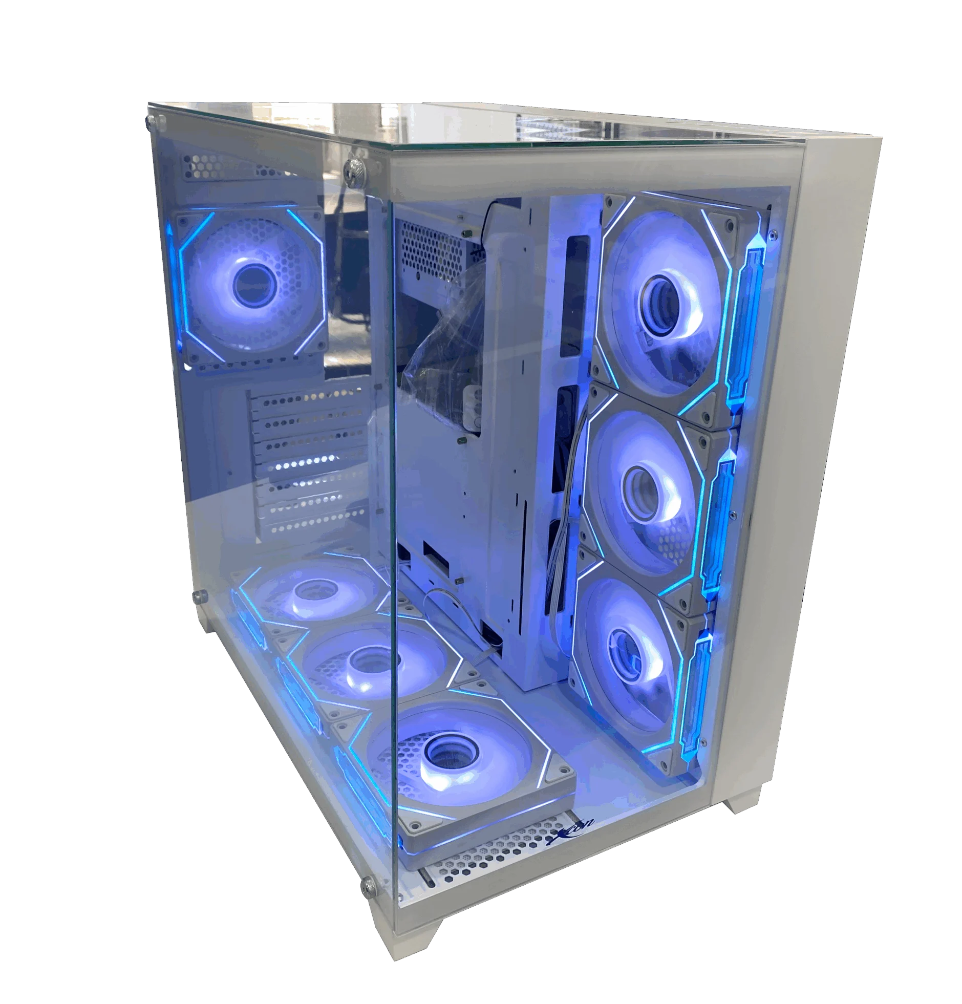 Case Gaming XCON L420-6W Blanco 7 Ventiladores RGB ATX